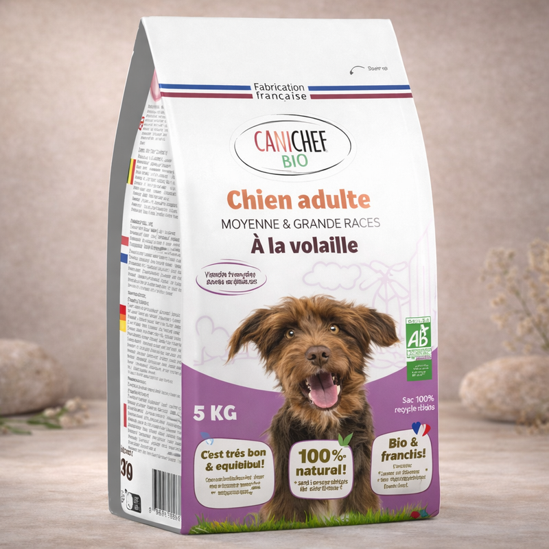 Canichef – Croquettes à la volaille pour chien adulte moyenne et grande race