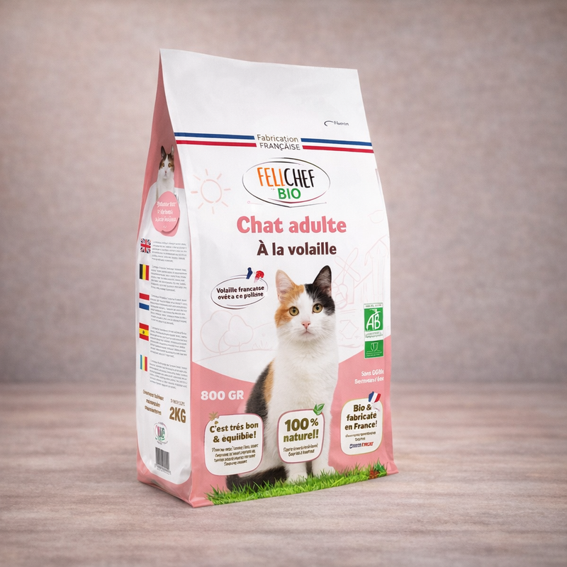 Felichef – Croquettes à la volaille pour chat adulte