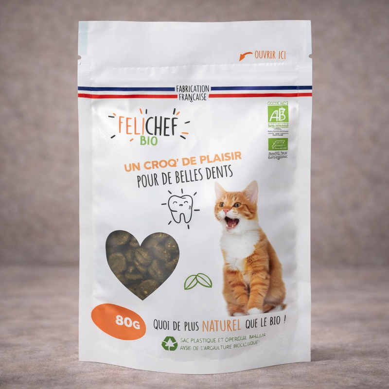 Felichef – Friandises hygiène bucco-dentaire pour chat (80 g)