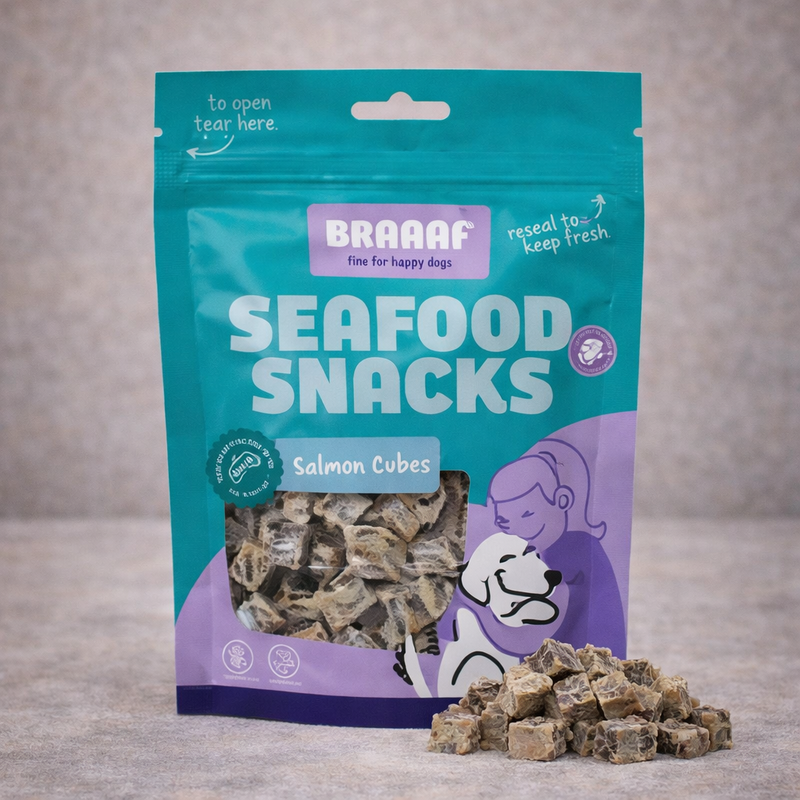 Braaaf – Cubes au saumon pour chien