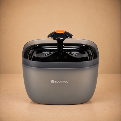 Flowie – Fontaine à Eau Carrée Noire pour Chien et Chat