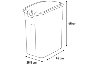 Kolio – Conteneur à Aliments Rectangulaire Beige