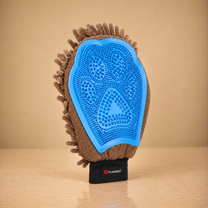 Flava – Gant de Massage et de Brossage pour Chien et Chat