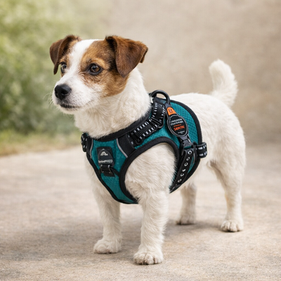 Spotted – Harnais anti-traction Pro vert pour chien