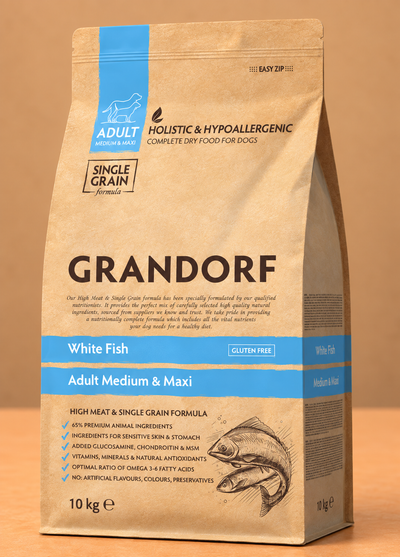 Croquettes Adulte Medium & Maxi  – Poisson Blanc pour Chien