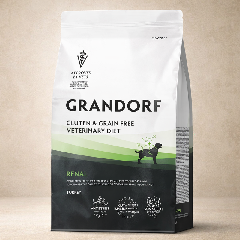 Grandorf – Aliment diététique rénal sans céréales pour chien