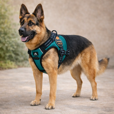 Spotted – Harnais anti-traction Pro vert pour chien