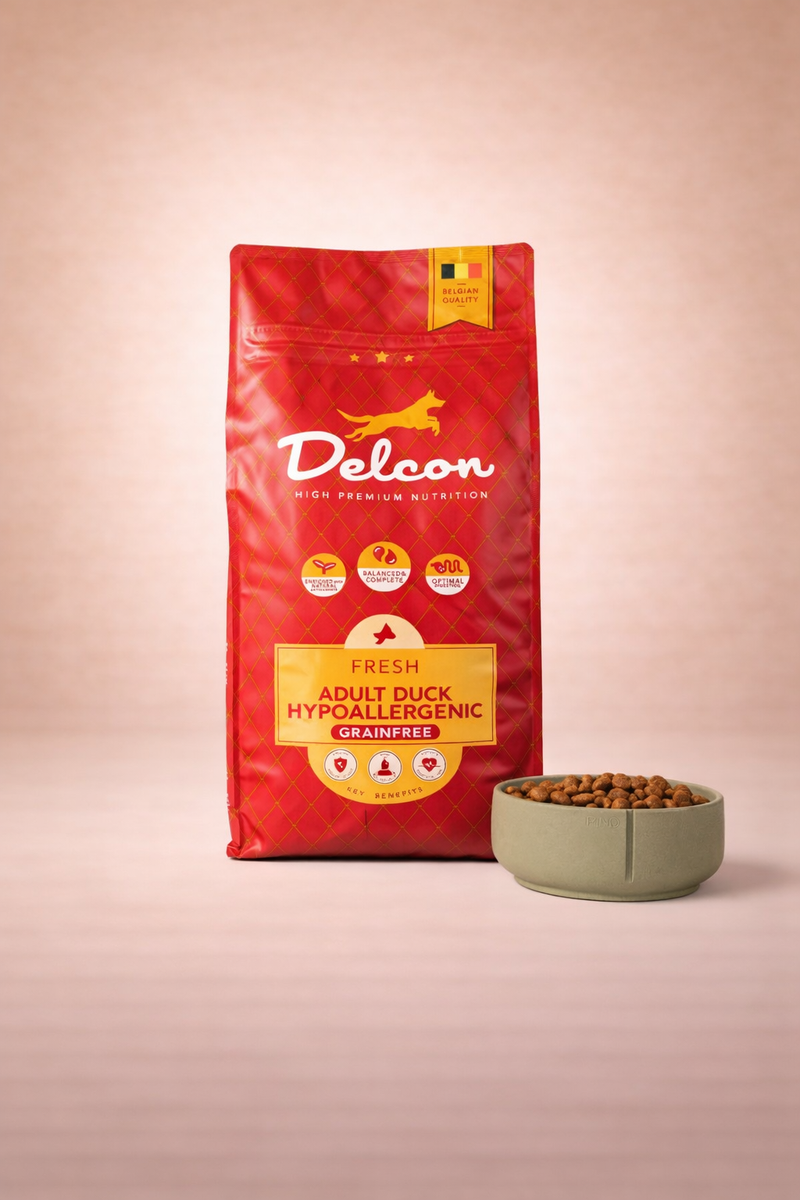 Delcon – Croquettes hypoallergéniques au canard pour chien adulte