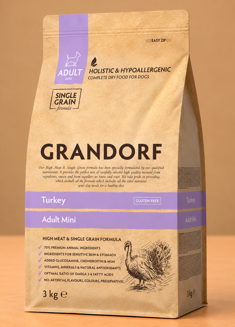Croquettes Adulte Mini  – Dinde pour Chien