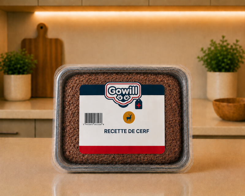Gowill Plus Cerf – Recette Complète Naturelle au Cerf pour Chien