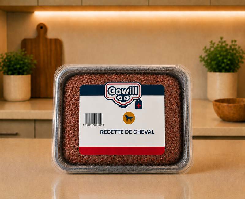 Gowill Plus Cheval – Recette Complète Naturelle au Cheval pour Chien