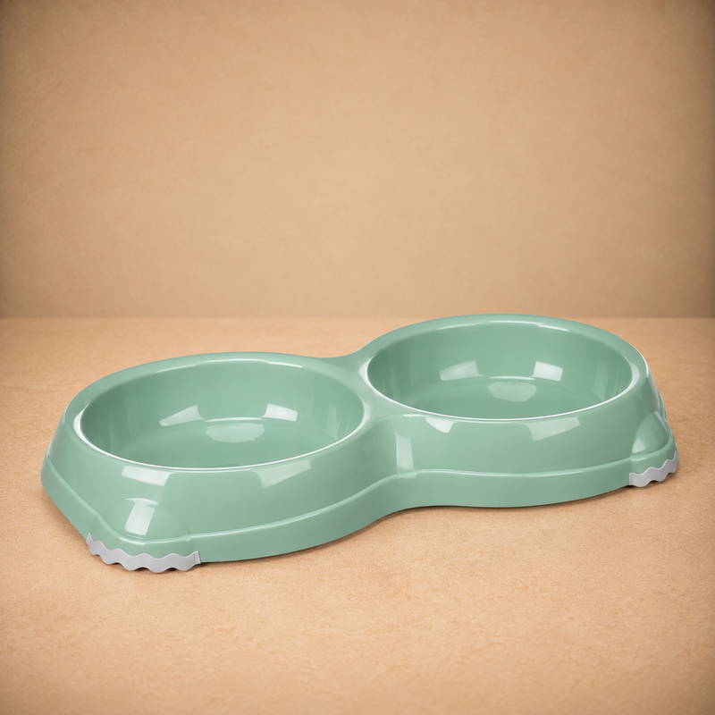 Leno – Gamelle Combo Vert pour Nourriture et Eau