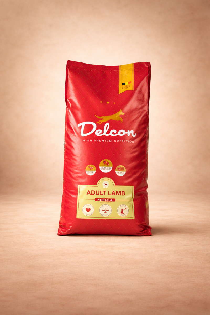 Delcon – Croquettes à l’agneau pour chien adulte