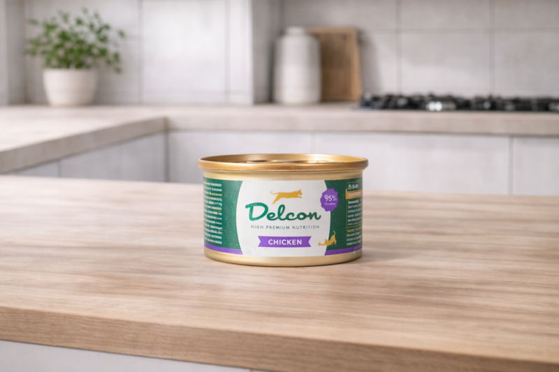 Delcon – Pâtée Adult au poulet pour chat (85 g)