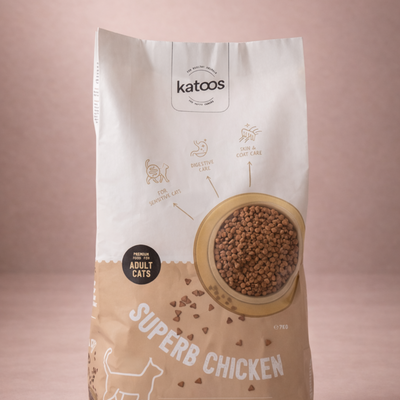 Katoos – Croquettes Superb Chicken au poulet pour chat adulte