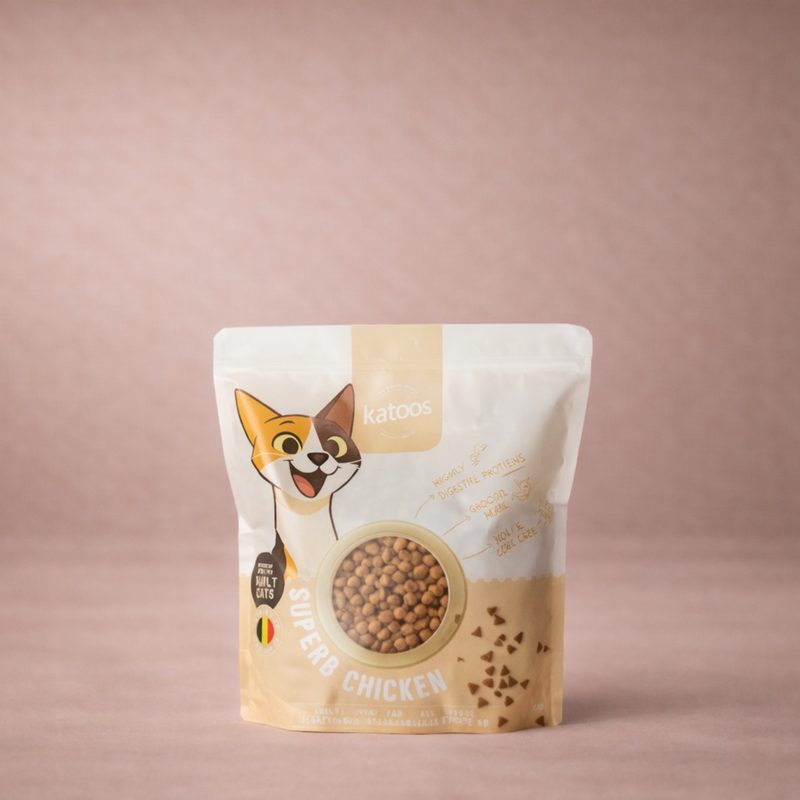 Katoos – Croquettes Superb Chicken au poulet pour chat adulte